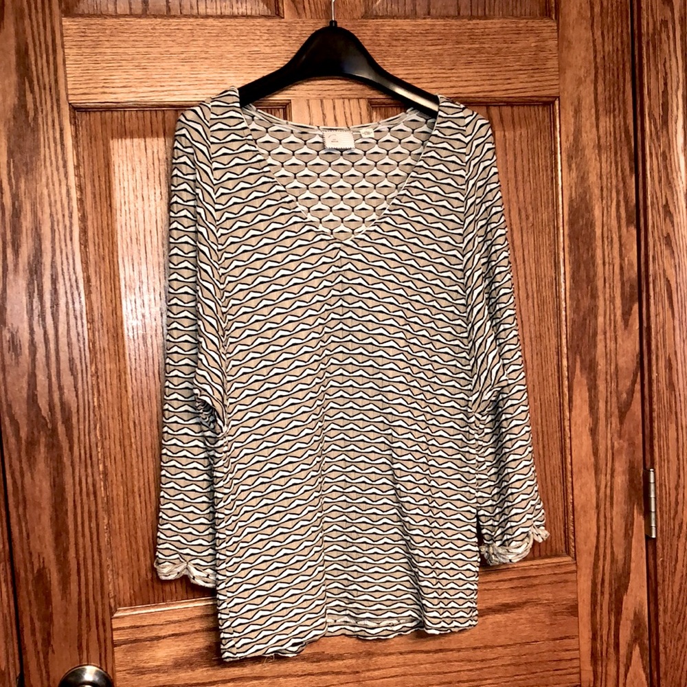 NEW LISTING! Anthropology Postage Stamp Top